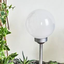 Hofstein Kanganbou Solarleuchte LED Nickel-Matt, 18-flammig -Günstiges Solarleuchten Geschäft kanganbou solarleuchte h3427866 3