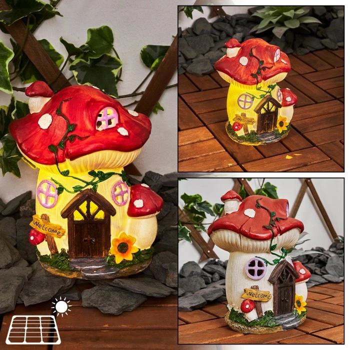 Hofstein Katiao Solarleuchte LED Rot, Braun, Orange, Rosa, 1-flammig 3 Hofstein Katiao Solarleuchte LED Rot, Braun, Orange, Rosa, 1-flammig