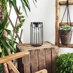 Hofstein Klovsta Solar-Tischleuchte LED Schwarz, 1-flammig -Günstiges Solarleuchten Geschäft klovsta solar tischleuchte h3425978 9