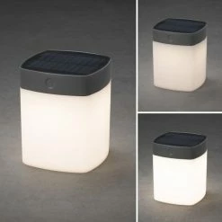 Konstsmide Leuchten Konstsmide Assisi Solarleuchte LED Grau, 1-flammig