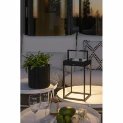 Konstsmide Leuchten Konstsmide Bologna Außentischleuchte LED Schwarz, 1-flammig