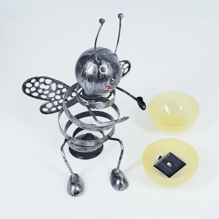 Hofstein Korro Solarleuchte LED Schwarz, Silber, 1-flammig 7 Hofstein Korro Solarleuchte LED Schwarz, Silber, 1-flammig – Bild 5