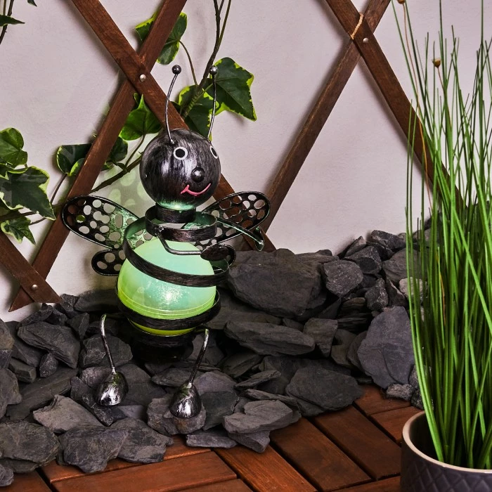 Hofstein Korro Solarleuchte LED Schwarz, Silber, 1-flammig 9 Hofstein Korro Solarleuchte LED Schwarz, Silber, 1-flammig – Bild 7