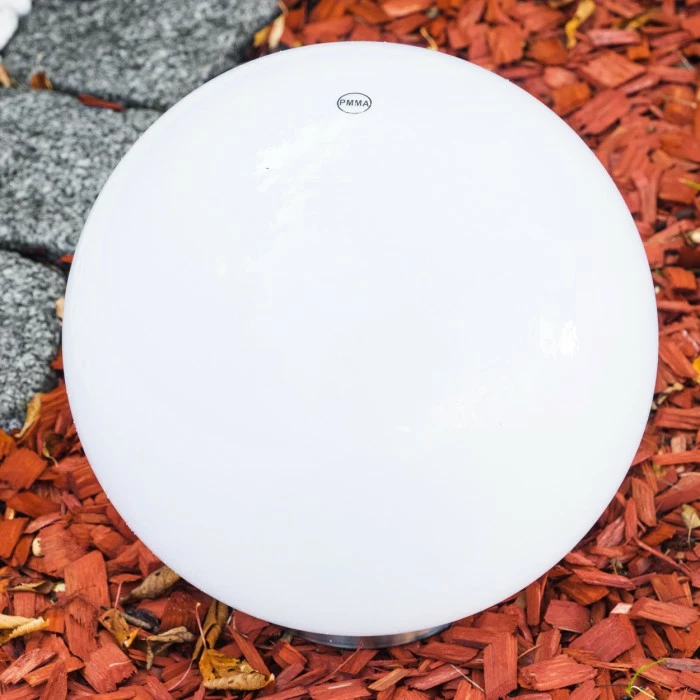 Hofstein Kugelleuchte Solar LED Edelstahl, 2-flammig 5 Hofstein Kugelleuchte Solar LED Edelstahl, 2-flammig – Bild 3