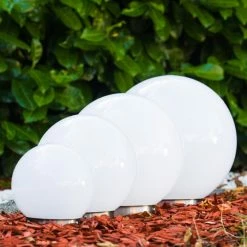 Hofstein Kugelleuchte Solar LED Edelstahl, 2-flammig -Günstiges Solarleuchten Geschäft kugelleuchte solar h169262 h169279 h169286 h169293 2