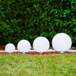 Hofstein Kugelleuchte Solar LED Edelstahl, 2-flammig -Günstiges Solarleuchten Geschäft kugelleuchte solar h169262 h169279 h169286 h169293 7