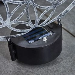 Hofstein Kupa Solar-Kugelleuchte LED Schwarz, Silber, 2-flammig -Günstiges Solarleuchten Geschäft kupa solar kugelleuchte h3435731 5