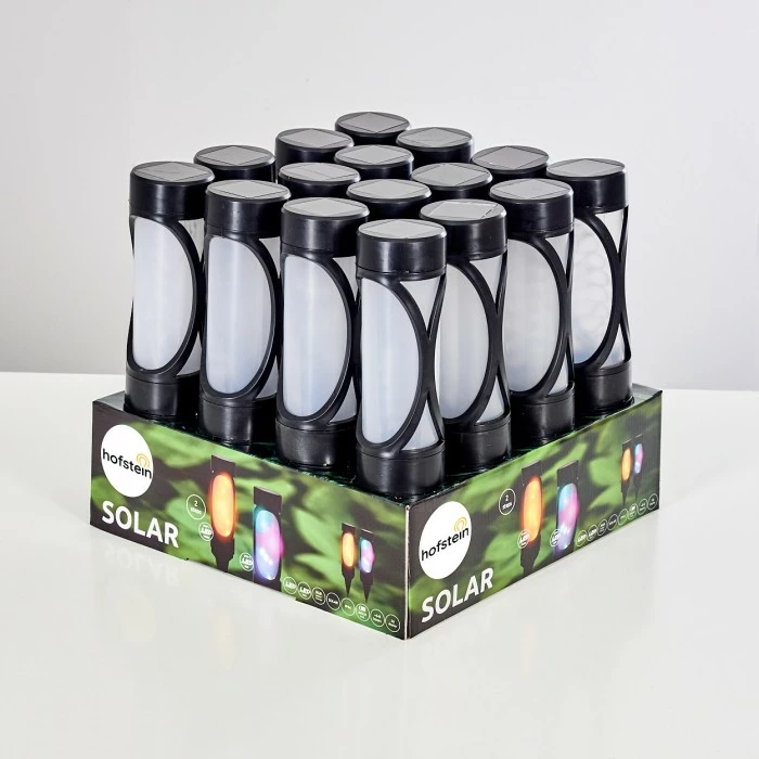Hofstein Lakeland Solarleuchte 16er-Set LED Schwarz, 1-flammig 5 Hofstein Lakeland Solarleuchte 16er-Set LED Schwarz, 1-flammig – Bild 3