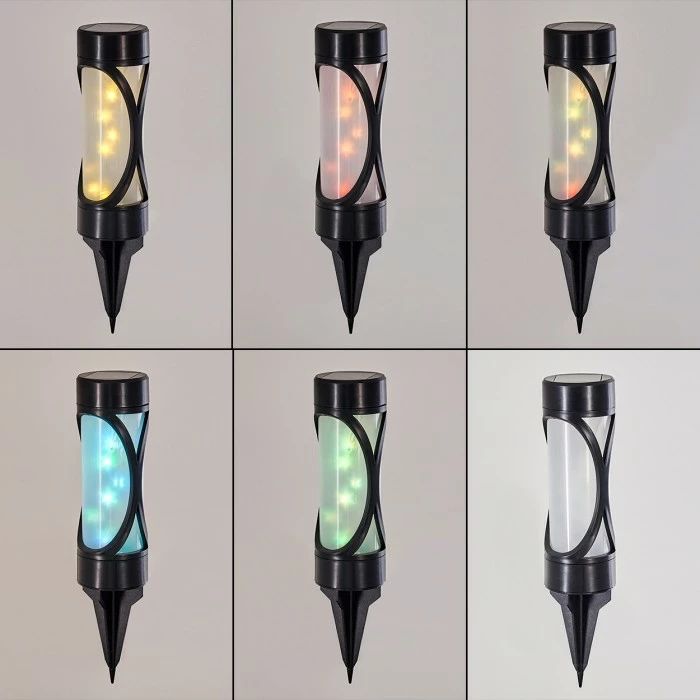 Hofstein Lakeland Solarleuchte 16er-Set LED Schwarz, 1-flammig 6 Hofstein Lakeland Solarleuchte 16er-Set LED Schwarz, 1-flammig – Bild 4