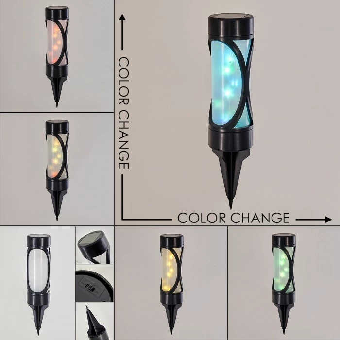 Hofstein Lakeland Solarleuchte LED Anthrazit, 1-flammig 4 Hofstein Lakeland Solarleuchte LED Anthrazit, 1-flammig – Bild 2