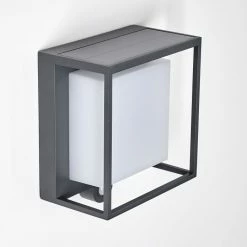 Hofstein Lansing Solar-Außenwandleuchte LED Anthrazit, 1-flammig, Bewegungsmelder -Günstiges Solarleuchten Geschäft lansing solar aussenwandleuchte h3333181 6