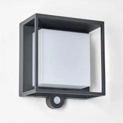 Hofstein Lansing Solar-Außenwandleuchte LED Anthrazit, 1-flammig, Bewegungsmelder -Günstiges Solarleuchten Geschäft lansing solar aussenwandleuchte h3333181 9