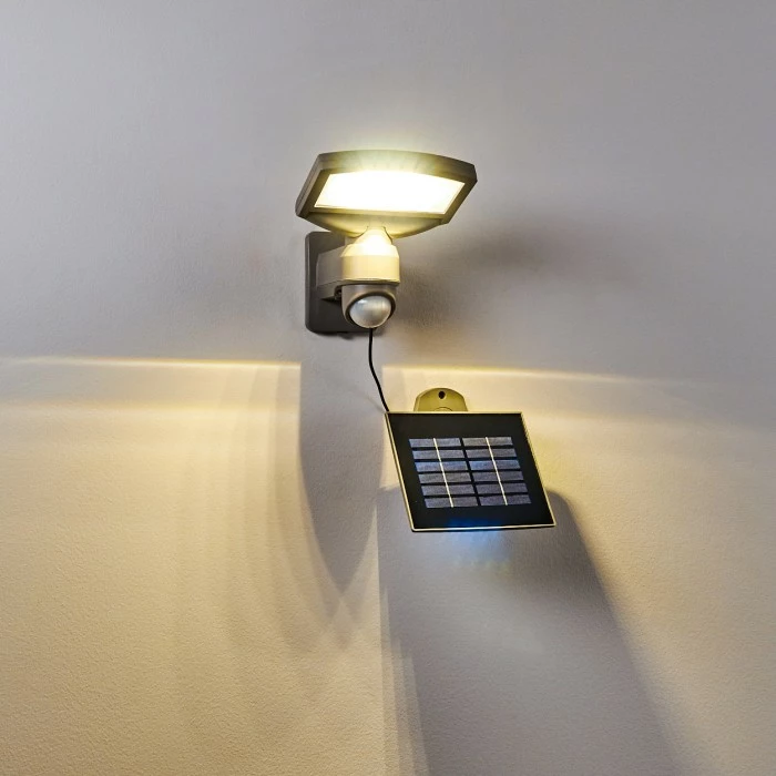 Hofstein Larvik Solar-Außenwandleuchte LED Grau, 1-flammig, Bewegungsmelder 18 Hofstein Larvik Solar-Außenwandleuchte LED Grau, 1-flammig, Bewegungsmelder – Bild 16