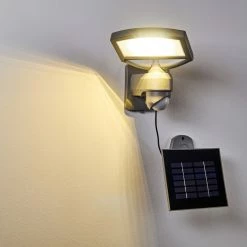 Hofstein Larvik Solar-Außenwandleuchte LED Grau, 1-flammig, Bewegungsmelder 26 Hofstein Larvik Solar-Außenwandleuchte LED Grau, 1-flammig, Bewegungsmelder -Günstiges Solarleuchten Geschäft larvik solar aussenwandleuchte h3303900 do1 3
