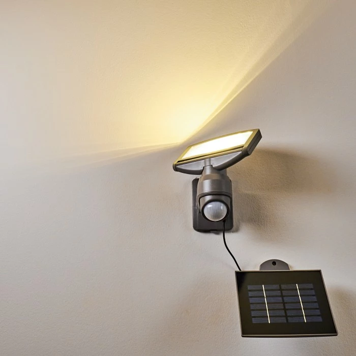Hofstein Larvik Solar-Außenwandleuchte LED Grau, 1-flammig, Bewegungsmelder 10 Hofstein Larvik Solar-Außenwandleuchte LED Grau, 1-flammig, Bewegungsmelder – Bild 8