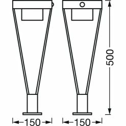 LEDVANCE ENDURA Wegeleuchte Edelstahl, 1-flammig, Bewegungsmelder -Günstiges Solarleuchten Geschäft ledvance endura wegeleuchte 4058075564527 4