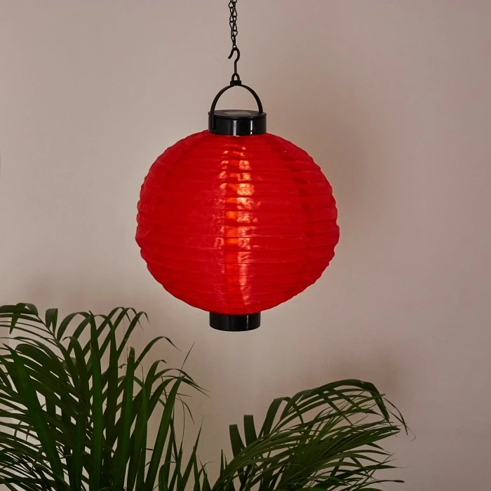 Hofstein Leogang Solar-Hängeleuchte LED Rot, Schwarz, 1-flammig 11 Hofstein Leogang Solar-Hängeleuchte LED Rot, Schwarz, 1-flammig – Bild 9