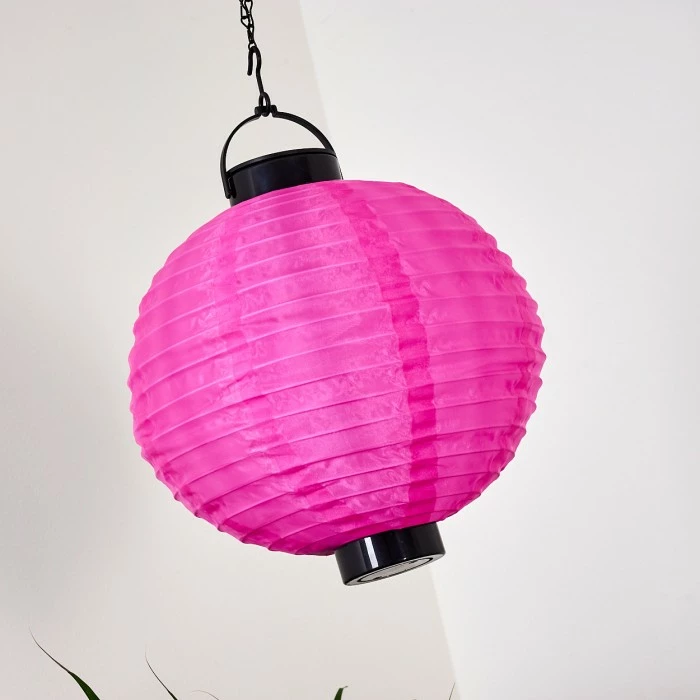 Hofstein Leogang Solar-Hängeleuchte LED Pink, 1-flammig 8 Hofstein Leogang Solar-Hängeleuchte LED Pink, 1-flammig – Bild 6