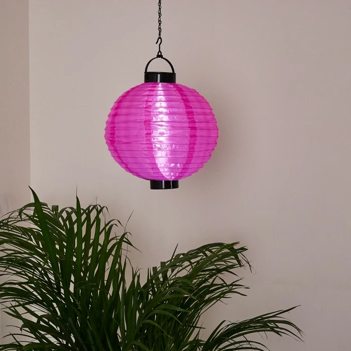 Hofstein Leogang Solar-Hängeleuchte LED Pink, 1-flammig 9 Hofstein Leogang Solar-Hängeleuchte LED Pink, 1-flammig – Bild 7