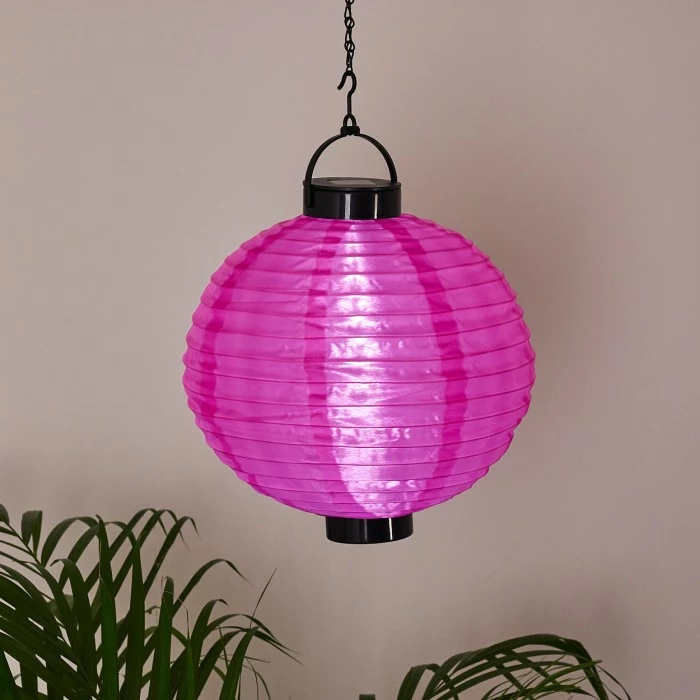 Hofstein Leogang Solar-Hängeleuchte LED Pink, 1-flammig 11 Hofstein Leogang Solar-Hängeleuchte LED Pink, 1-flammig – Bild 9