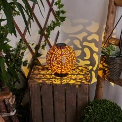 Hofstein Leonard Solar-Kugelleuchte LED Schwarz, 1-flammig -Günstiges Solarleuchten Geschäft leonard solar kugelleuchte h3425992 10