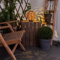 Hofstein Leonard Solar-Kugelleuchte LED Schwarz, 1-flammig -Günstiges Solarleuchten Geschäft leonard solar kugelleuchte h3425992 8