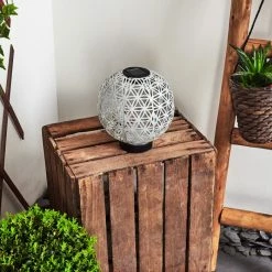 Hofstein Leonard Solarleuchte LED Schwarz, Weiß, 1-flammig -Günstiges Solarleuchten Geschäft leonard solarleuchte h3419229 9