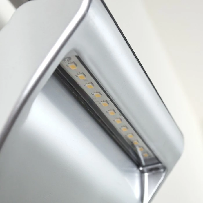 Hofstein Lesum Solar-Außenwandleuchte LED Silber, 1-flammig, Bewegungsmelder 13 Hofstein Lesum Solar-Außenwandleuchte LED Silber, 1-flammig, Bewegungsmelder – Bild 11