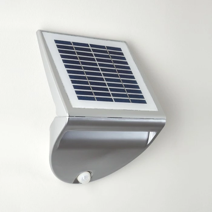 Hofstein Lesum Solar-Außenwandleuchte LED Silber, 1-flammig, Bewegungsmelder 15 Hofstein Lesum Solar-Außenwandleuchte LED Silber, 1-flammig, Bewegungsmelder – Bild 13