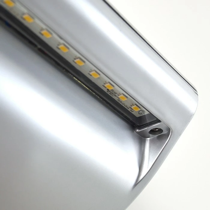 Hofstein Lesum Solar-Außenwandleuchte LED Silber, 1-flammig, Bewegungsmelder 8 Hofstein Lesum Solar-Außenwandleuchte LED Silber, 1-flammig, Bewegungsmelder – Bild 6