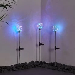 Hofstein Liberec 6er Set Solarleuchte LED Silber, 1-flammig, Farbwechsler -Günstiges Solarleuchten Geschäft liberec 6er set solarleuchte h3371589 2