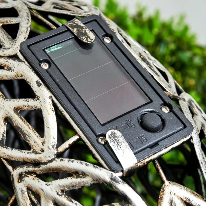 Hofstein Linduri Solarleuchte LED Silber, 1-flammig 8 Hofstein Linduri Solarleuchte LED Silber, 1-flammig – Bild 6