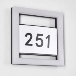 Hofstein Linna Hausnummernleuchte LED Wei&szlig;, 1-flammig -Günstiges Solarleuchten Geschäft linna hausnummernleuchte h3273630 4