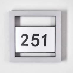 Hofstein Linna Hausnummernleuchte LED Wei&szlig;, 1-flammig -Günstiges Solarleuchten Geschäft linna hausnummernleuchte h3273630 6