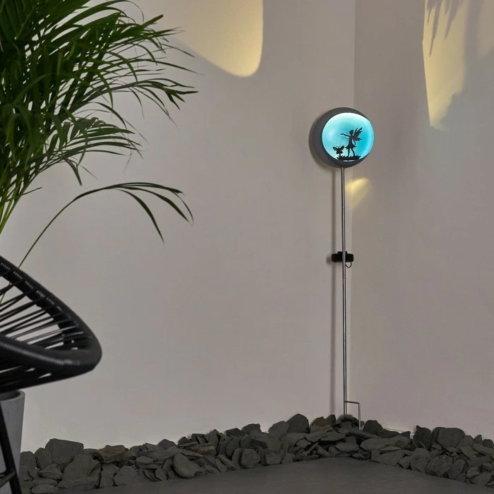 Hofstein Loano Solarleuchte LED Blau, Silber, 1-flammig 13 Hofstein Loano Solarleuchte LED Blau, Silber, 1-flammig – Bild 11