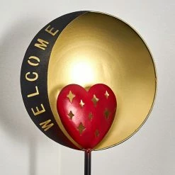 Hofstein Lodz Solarleuchte LED Rot, Schwarz-Gold, 1-flammig -Günstiges Solarleuchten Geschäft lodz solarleuchte h3371244 3