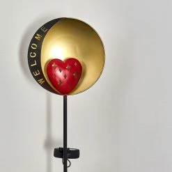 Hofstein Lodz Solarleuchte LED Rot, Schwarz-Gold, 1-flammig -Günstiges Solarleuchten Geschäft lodz solarleuchte h3371244 4