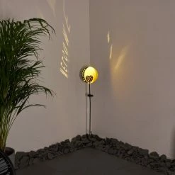 Hofstein Lodz Solarleuchte LED Rot, Schwarz-Gold, 1-flammig -Günstiges Solarleuchten Geschäft lodz solarleuchte h3371244 5