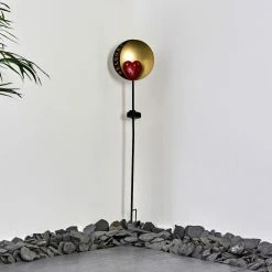 Hofstein Lodz Solarleuchte LED Rot, Schwarz-Gold, 1-flammig -Günstiges Solarleuchten Geschäft lodz solarleuchte h3371244 6