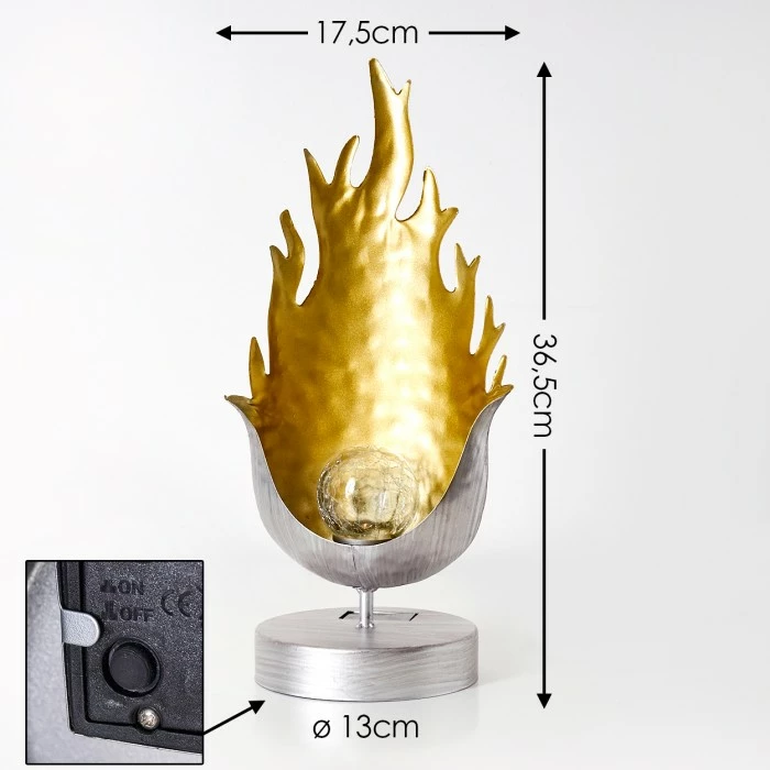 Hofstein Londrina Solarleuchte LED Silber, Orange, 1-flammig 4 Hofstein Londrina Solarleuchte LED Silber, Orange, 1-flammig – Bild 2