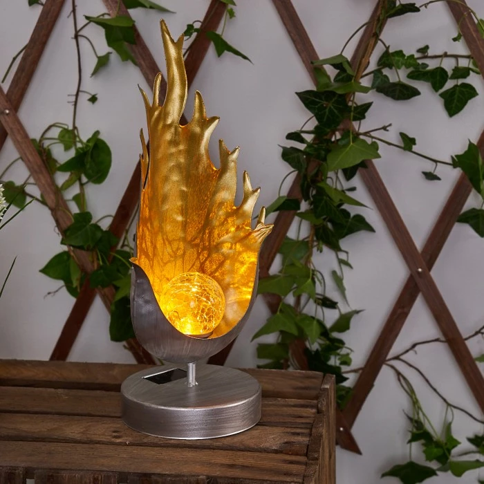 Hofstein Londrina Solarleuchte LED Silber, Orange, 1-flammig 7 Hofstein Londrina Solarleuchte LED Silber, Orange, 1-flammig – Bild 5