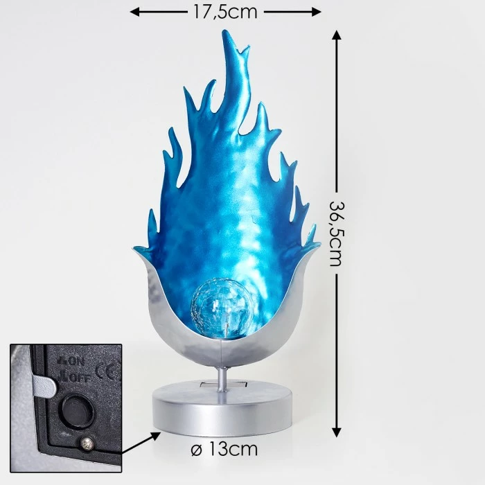 Hofstein Londrina Solarleuchte LED Blau, Silber, 1-flammig 4 Hofstein Londrina Solarleuchte LED Blau, Silber, 1-flammig – Bild 2