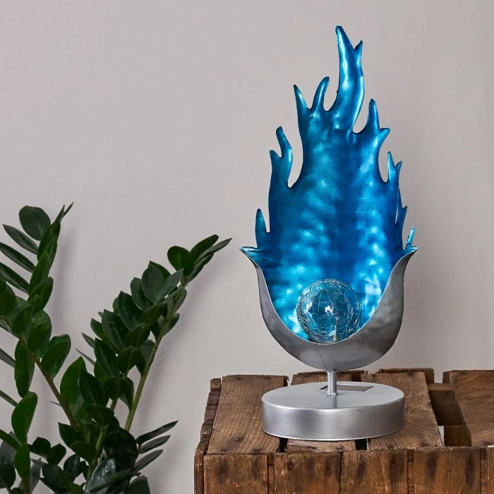 Hofstein Londrina Solarleuchte LED Blau, Silber, 1-flammig 11 Hofstein Londrina Solarleuchte LED Blau, Silber, 1-flammig – Bild 9
