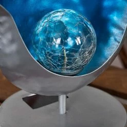 Hofstein Londrina Solarleuchte LED Blau, Silber, 1-flammig 26 Hofstein Londrina Solarleuchte LED Blau, Silber, 1-flammig -Günstiges Solarleuchten Geschäft londrina solarleuchte h3371329 9