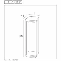 Lucide TENSO SOLA Solar-Pollerleuchte LED Anthrazit -Günstiges Solarleuchten Geschäft lucide tenso sola solar pollerleuchte 27892 02 30 8
