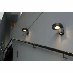 Lutec Lampen DISO Au&szlig;enwandleuchte LED Anthrazit, 1-flammig, Bewegungsmelder -Günstiges Solarleuchten Geschäft lutec lampen diso aussenwandleuchte p9067 pir gr 2