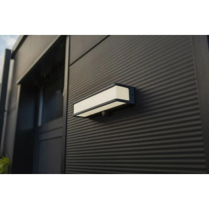 Lutec Lampen DOBLO Außenwandleuchte LED Anthrazit, 1-flammig, Bewegungsmelder 5 Lutec Lampen DOBLO Außenwandleuchte LED Anthrazit, 1-flammig, Bewegungsmelder – Bild 3