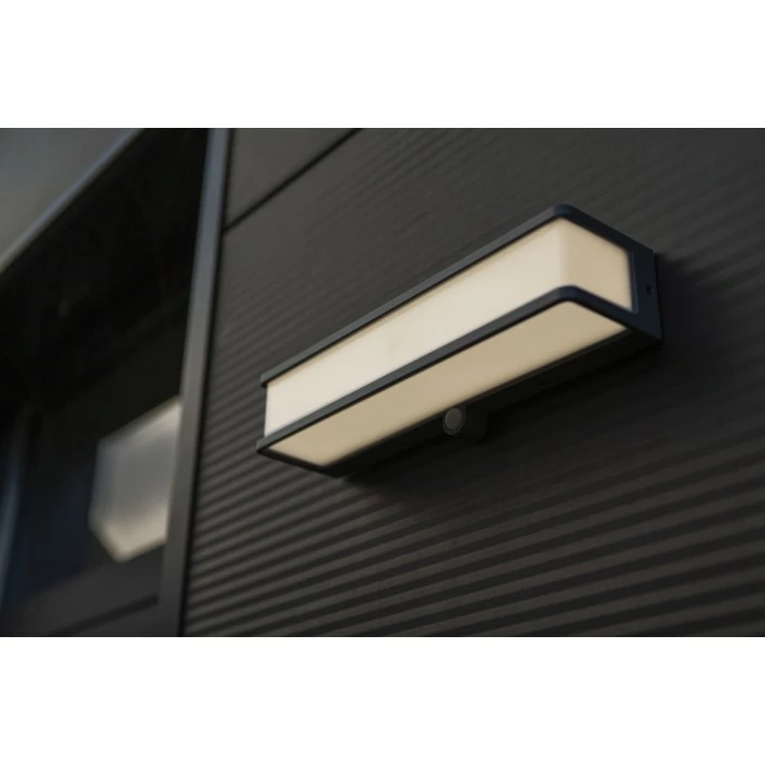 Lutec Lampen DOBLO Außenwandleuchte LED Anthrazit, 1-flammig, Bewegungsmelder 6 Lutec Lampen DOBLO Außenwandleuchte LED Anthrazit, 1-flammig, Bewegungsmelder – Bild 4