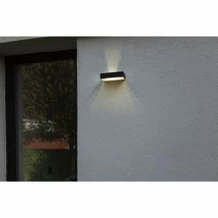Lutec Lampen FADI Au&szlig;enwandleuchte LED Schwarz, 1-flammig, Bewegungsmelder -Günstiges Solarleuchten Geschäft lutec lampen fadi aussenwandleuchte 6939501330 2