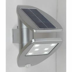 Lutec Lampen Lutec ZETA Solar-Au&szlig;enwandleuchte LED Grau, 1-flammig, Bewegungsmelder -Günstiges Solarleuchten Geschäft lutec zeta solar aussenwandleuchte 6901101000 do2 2